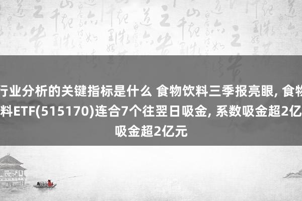 行业分析的关键指标是什么 食物饮料三季报亮眼, 食物饮料ETF(515170)连合7个往翌日吸金, 系数吸金超2亿元