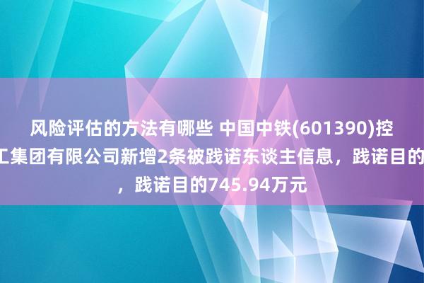 风险评估的方法有哪些 中国中铁(601390)控股的中铁建工集团有限公司新增2条被践诺东谈主信息，践诺目的745.94万元