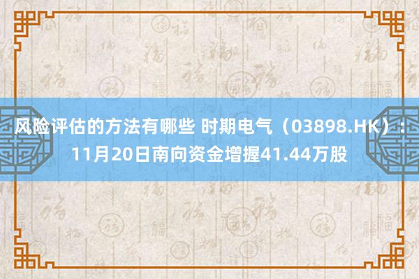 风险评估的方法有哪些 时期电气（03898.HK）：11月20日南向资金增握41.44万股