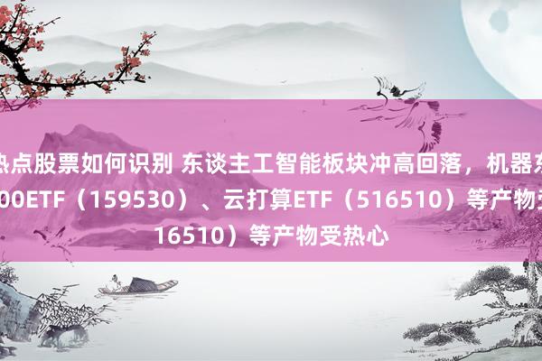 热点股票如何识别 东谈主工智能板块冲高回落，机器东谈主100ETF（159530）、云打算ETF（516510）等产物受热心