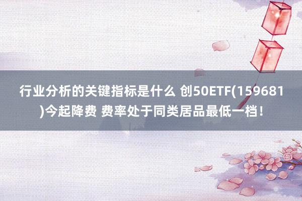 行业分析的关键指标是什么 创50ETF(159681)今起降费 费率处于同类居品最低一档！