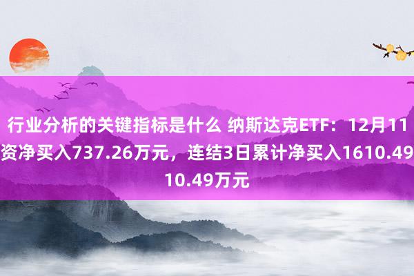 行业分析的关键指标是什么 纳斯达克ETF：12月11日融资净买入737.26万元，连结3日累计净买入1610.49万元