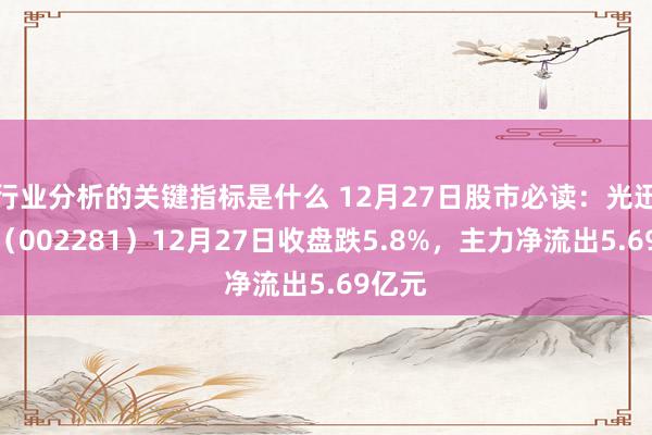 行业分析的关键指标是什么 12月27日股市必读：光迅科技（002281）12月27日收盘跌5.8%，主力净流出5.69亿元