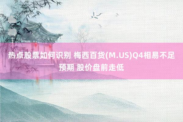 热点股票如何识别 梅西百货(M.US)Q4相易不足预期 股价盘前走低