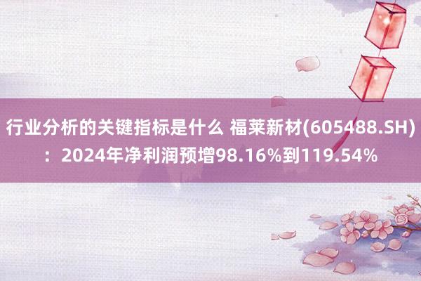 行业分析的关键指标是什么 福莱新材(605488.SH)：2024年净利润预增98.16%到119.54%