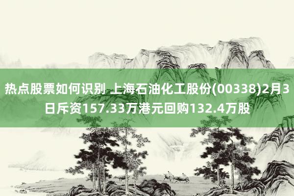 热点股票如何识别 上海石油化工股份(00338)2月3日斥资157.33万港元回购132.4万股