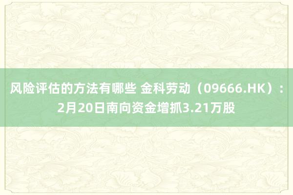 风险评估的方法有哪些 金科劳动（09666.HK）：2月20日南向资金增抓3.21万股